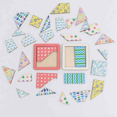 Board game "Fascinating squares"-11