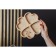 Menzhitsa Author Adelica "Heart", 22 × 22 × 2.5 cm, a whole array of cedar, Milk color