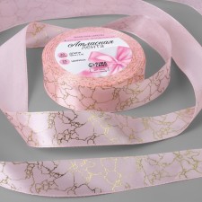 Satin tape with embossing 