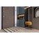 Puf Berg, 365x365x455, Velur Ultra Mustard