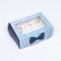 Packaging for 6 cupcakes with a window, "real man", 25 x 17 x 10 cm