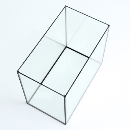 Aquarium "rectangular" with a lid, 30 liters, 40 x 23 x 34.9 cm, black-5