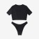 Separate Minaku swimsuit with a zipper, black color, size 46
