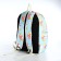 Set of a youth backpack from textiles, a shoper bag, blue color