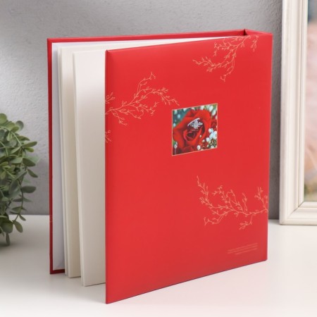 Photo album on 50 magnetic sheets 23x28 cm, on the rings "Red Wedding"-1