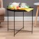 Lava Coffee table YS-8483-48, black, glass 48x48 cm