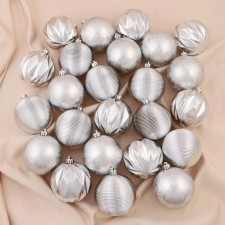 Set of balls plastic D-8 cm, 24 pcs 