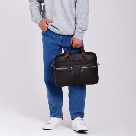 Male bag, Fidelio Largo, brown color