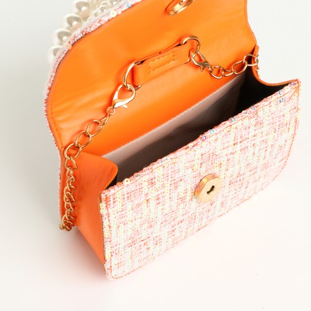 Baby bag on a valve, orange color-2
