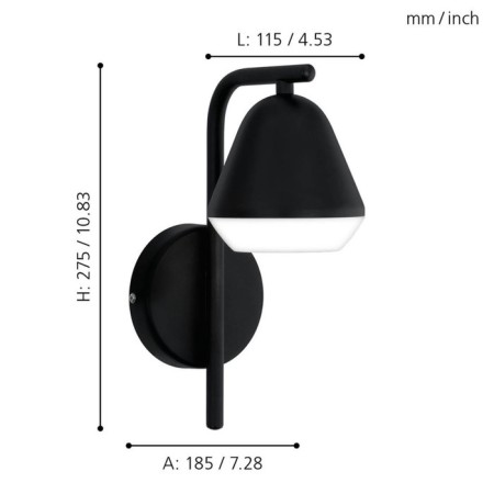 Bra Palbieta, 1x3W GU10, 3000K, 240LM, black color-2