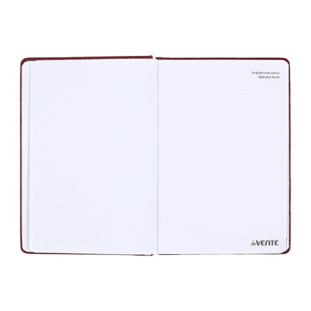 Telephone book A5, 64 sheets of Devente.wild, a solid cover of artificial leather, cream block 70 g/m2, burgundy-5