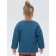 Bilateral jacket for girls, height 110 cm, jeans color