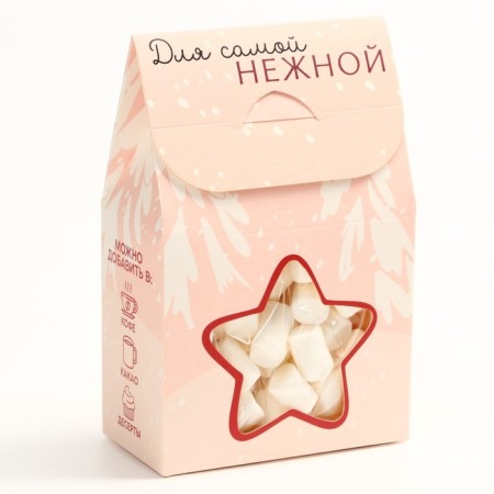 New Year! Marshmallow for drinks "For a cozy evening", with a taste of Fastille, 40 g.-2