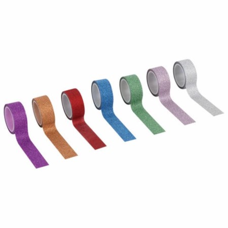 Sticky tape polymer for decor with sparkles "intensive", 15 mm x 3 m (set 7 pcs)-3