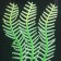 Silicone aquarium plant, luminous in the dark, 4.5 x 15 cm, green