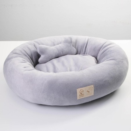 A bed with a bone, 45x35x11 cm, gray-2