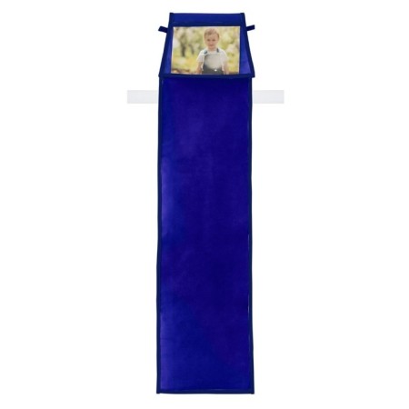 Pockets in the kindergarten "Cosmos" for a children's cabinet, 85x24 cm, blue color-8