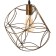 Lamp Bayerlux 669915/1 E27 40W gold 21x21x121 cm