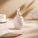 Bank for storing bulk products SL Home "Forest Rabbit", 7.5 × 16 cm, white color