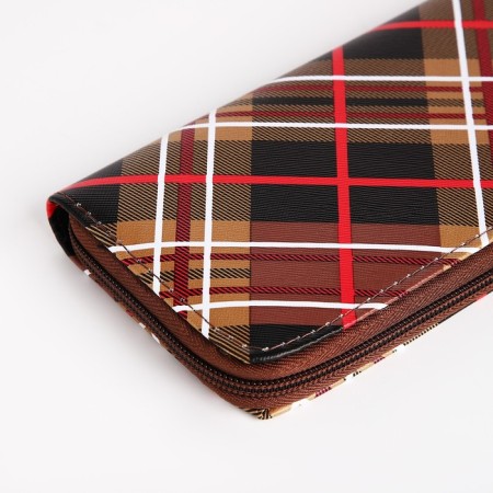 Women's wallet with lightning, brown color-2