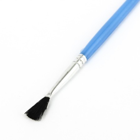 A set of brushes nylon 6 pieces, flat, with plastic colored handles-3