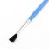 A set of brushes nylon 6 pieces, flat, with plastic colored handles