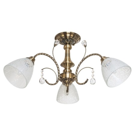 Classic Classic Economic light "Yaroslavna", 3 lamps 60W E27, base antique bronze 50x50x31 cm