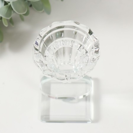 Glass of Glass for 1 candle "Bud on a circle" d = 2 and 3.5cm 6x6x11 cm-4