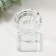 Glass of Glass for 1 candle "Bud on a circle" d = 2 and 3.5cm 6x6x11 cm
