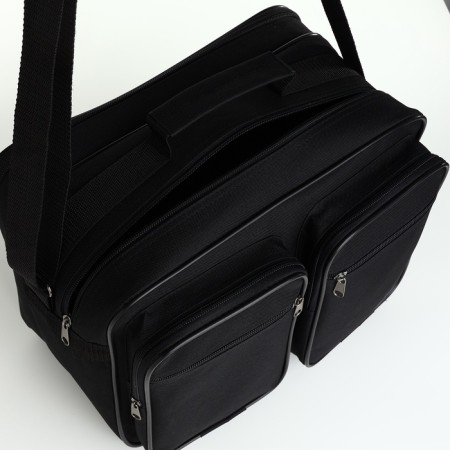Male bag, luris, black color-4