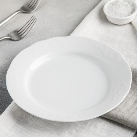 Plate "Hope", d = 20 cm, white, porcelain-1