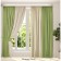 Set of curtains "Canvas", size 200x250 cm, 2 pcs, olive color, light beige