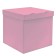 Box 60x60x60 cm, pink, with a lid, 1pc.