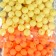 Beads for creativity plastic "citrus" matte set 3 colors x 30 g