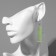 Acryl Earrings "Toxic", Salad color