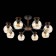 Ceiling EVOLUCE lamp. Sle108102-08. Rasco. 8x60 watts, E27, 78x78x35 cm, black color, dark tree