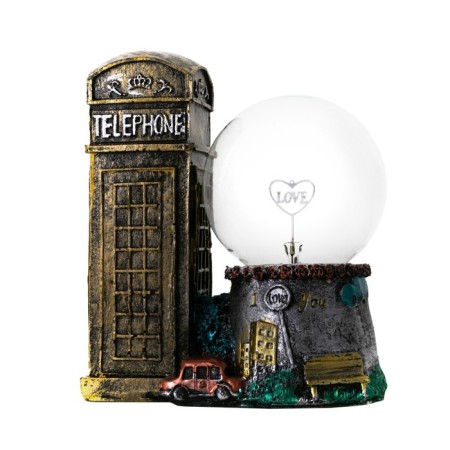 Plasmic ball Polystone "London telephone booth" 19.5x15x16 cm-8
