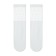 Extended women's socks with a transparent top Contte Elegant Fantasy, size 23-25, Bianco color