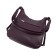 Bag women, genuine leather, purple 24x11x27 cm