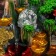 Table Polystone Fountain from the Network Light "Pagoda in the Forest" 30x19x31 cm