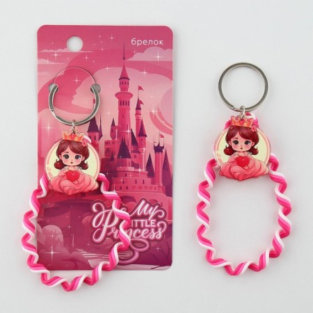 Key keychain children's lace "Princess" 15 x 6 cm-1