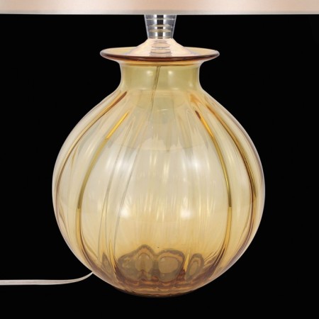 ST LUCE bedside lamp. SL968.904.01. Ampolla. 1x60 W, E27, 35x35x54 cm, chromium color, amber-3