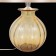 ST LUCE bedside lamp. SL968.904.01. Ampolla. 1x60 W, E27, 35x35x54 cm, chromium color, amber
