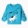 Sweatshirt for a boy, turquoise color, height 92 cm