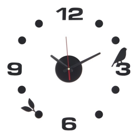 Watching interior, 3D "bird", silent, sticker, large, D-40 cm