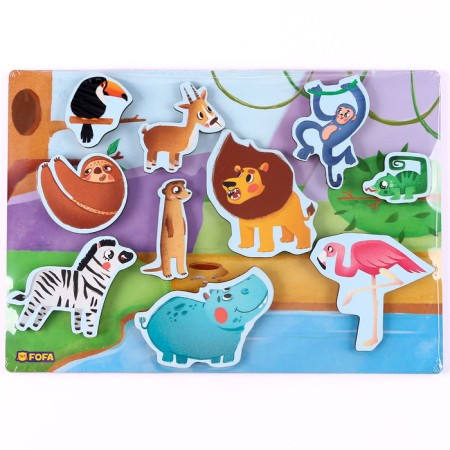 The training board with Velcro "Where is the house. Africa"-5