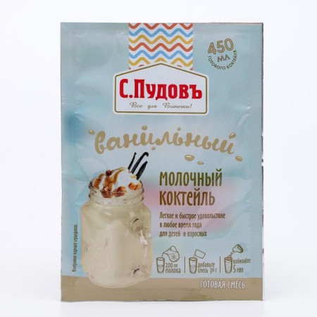 Dairy cocktail "S. Pudov ", Vanilla, 30 g