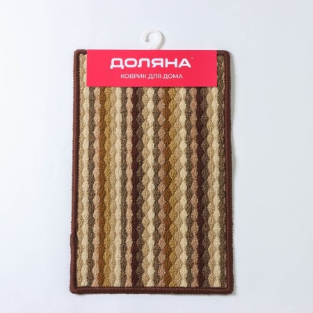 Walker -shaped rug -shaped shallow shade "Color pigtail", 38 × 57 cm, brown color-7