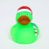 Brying toy for dogs "New Year's Duck", vinyl 8 x 8 cm