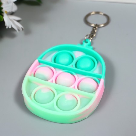 Trick Rubber Antistress (endless pimpa) "Multi -colored pineapple" mix 8x5.5x1.3 cm-1